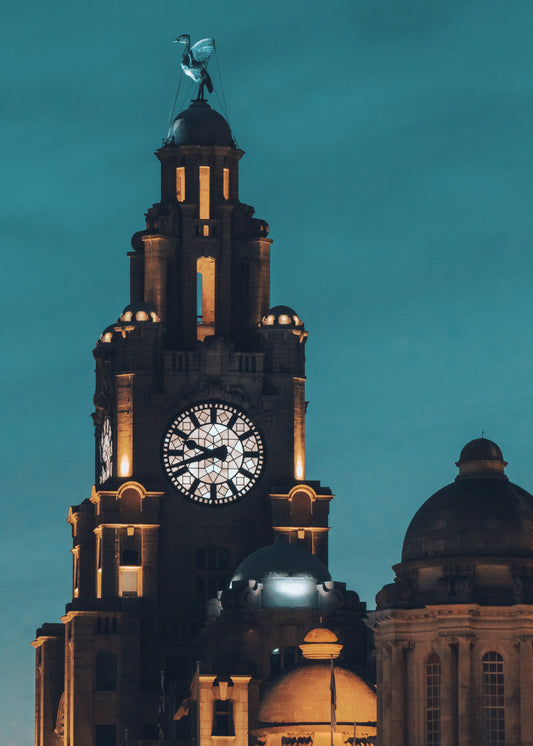 Royal Liver Building At Night